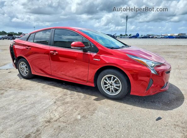 JTDKARFU4J3067897 2018 TOYOTA PRIUS Red წინა მარჯვენა