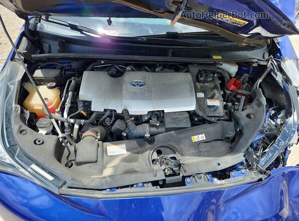 JTDKARFU5H3542080 2017 TOYOTA PRIUS Blue უკანა სალონის ხედი