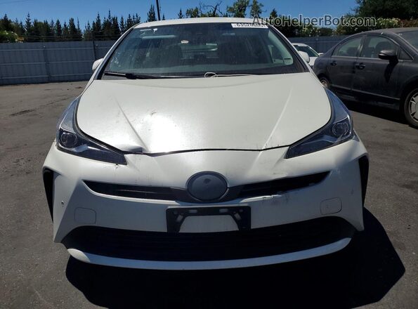 JTDKARFU5K3083348 2019 TOYOTA PRIUS White Vista frontal