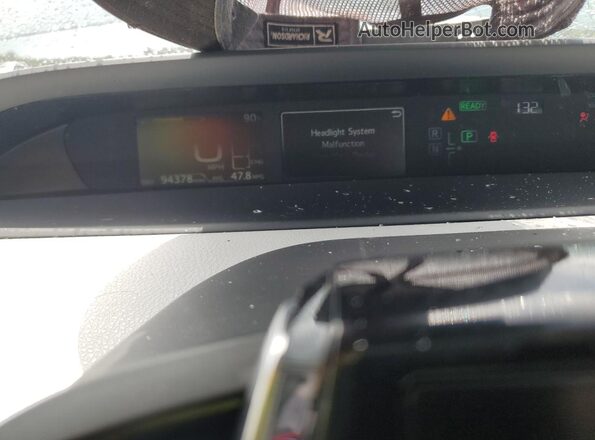JTDKARFU5L3117337 2020 TOYOTA PRIUS White Вид щитка приладів