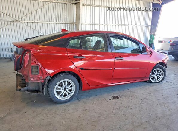 JTDKARFU6H3528186 2017 TOYOTA PRIUS Red Tył prawy