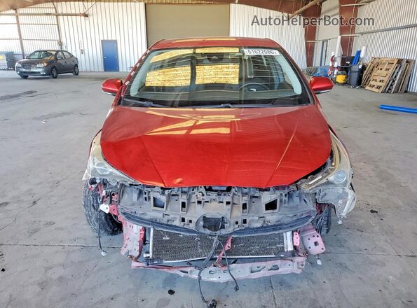JTDKARFU6H3528186 2017 TOYOTA PRIUS Red Widok z przodu