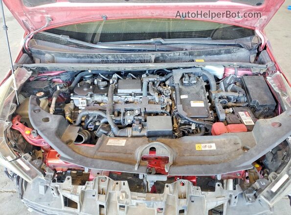 JTDKARFU6H3528186 2017 TOYOTA PRIUS Red Widok wnętrza z tyłu