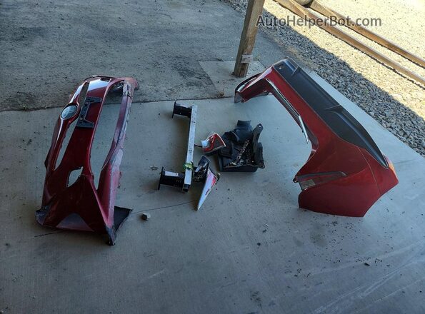 JTDKARFU6H3528186 2017 TOYOTA PRIUS Red Widok komory silnika