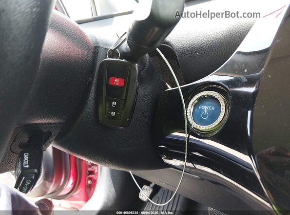 JTDKARFU7H3536281 2017 TOYOTA PRIUS Red Dashboard view