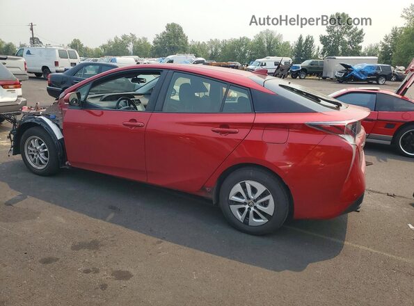JTDKARFU9J3067393 2018 TOYOTA PRIUS Red Задня ліва чверть