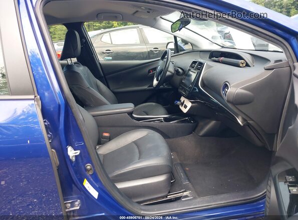JTDKARFU9J3550642 2018 TOYOTA PRIUS Blue წინა სალონის ხედი
