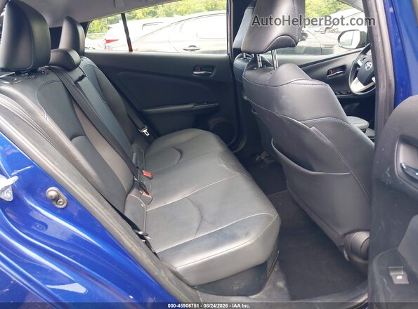 JTDKARFU9J3550642 2018 TOYOTA PRIUS Blue VIN კოდის სტიკერის ხედი