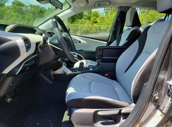 JTDKARFU9K3072904 2019 TOYOTA PRIUS Gray წინა სალონის ხედი