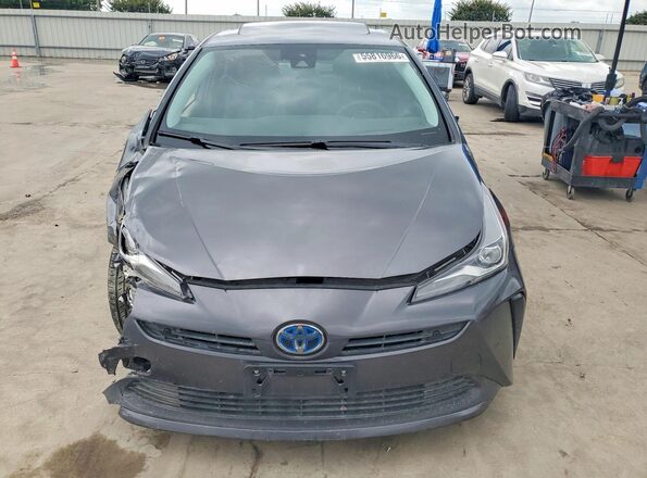 JTDKARFU9K3082364 2019 TOYOTA PRIUS Charcoal Front view