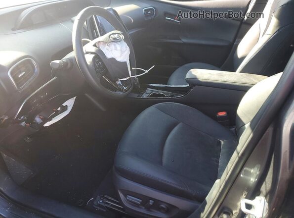 JTDKARFU9K3082364 2019 TOYOTA PRIUS Charcoal Front interior view