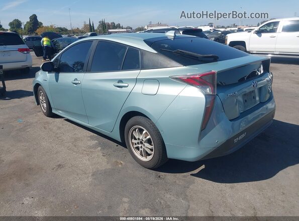 JTDKARFUXG3502186 2016 TOYOTA PRIUS Teal უკანა მარცხენა