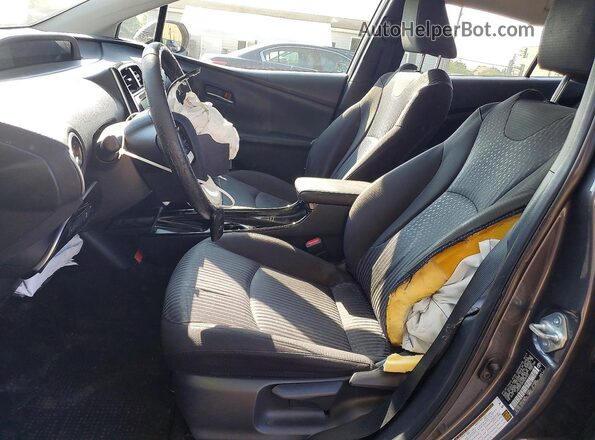 JTDKARFUXH3535903 2017 TOYOTA PRIUS Gray წინა სალონის ხედი