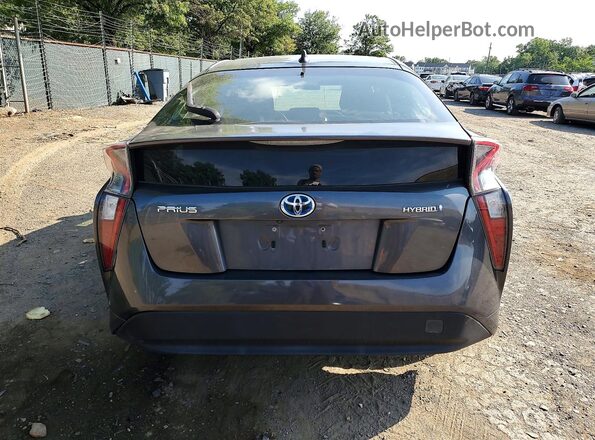 JTDKARFUXH3535903 2017 TOYOTA PRIUS Gray უკანა ხედი