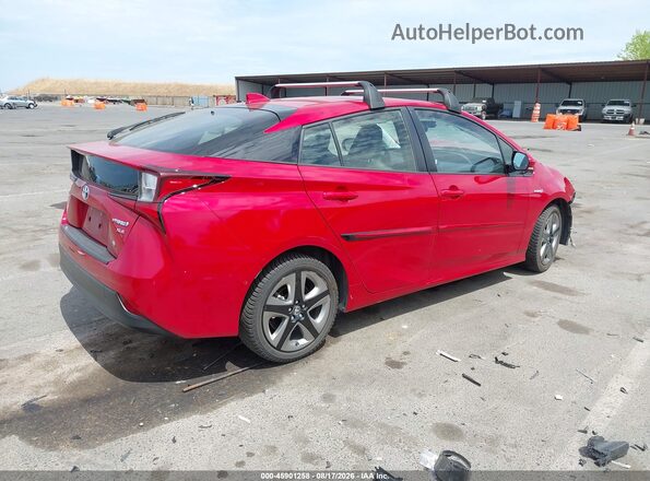 JTDKARFUXL3117592 2020 TOYOTA PRIUS Red Trasero derecho