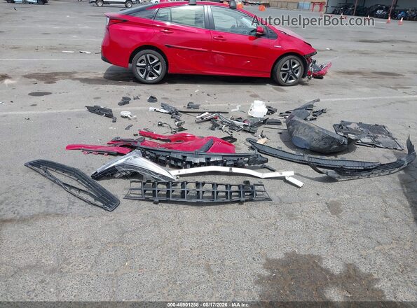 JTDKARFUXL3117592 2020 TOYOTA PRIUS Red Vista interior de 360 grados