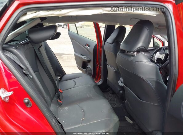 JTDKARFUXL3117592 2020 TOYOTA PRIUS Red Vista de la etiqueta del VIN