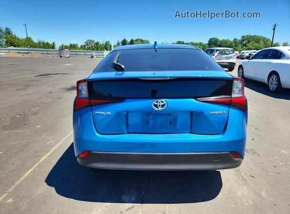 JTDKARFUXL3119830 2020 TOYOTA PRIUS Blue Widok z tyłu