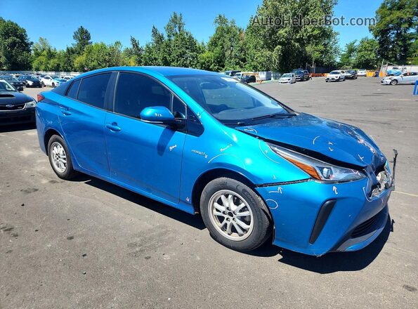 JTDKARFUXL3119830 2020 TOYOTA PRIUS Blue Przód prawy