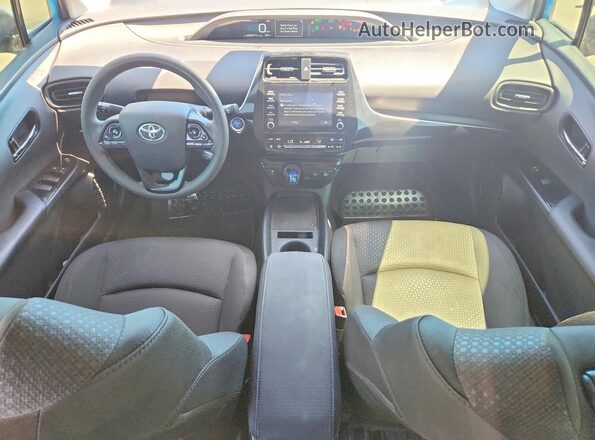 JTDKARFUXL3119830 2020 TOYOTA PRIUS Blue Widok deski rozdzielczej
