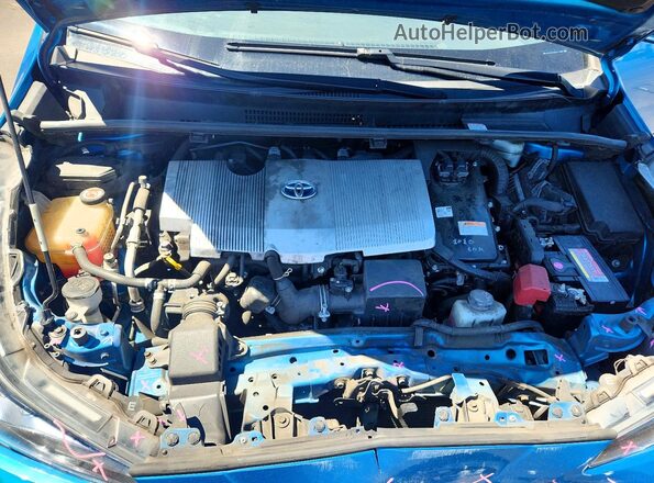 JTDKARFUXL3119830 2020 TOYOTA PRIUS Blue Widok wnętrza z tyłu