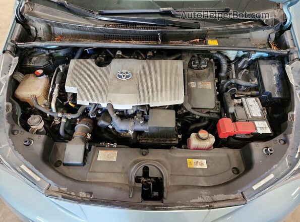 JTDKBRFU2G3017568 2016 TOYOTA PRIUS Green Rear interior view