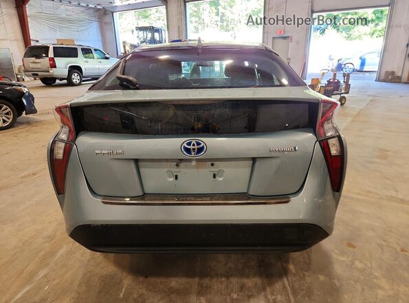JTDKBRFU2G3017568 2016 TOYOTA PRIUS Green Rear view
