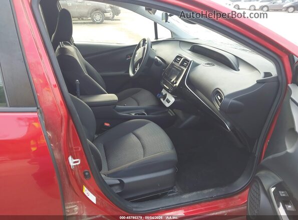 JTDKBRFU6H3563159 2017 TOYOTA PRIUS Red Vista interior delantera