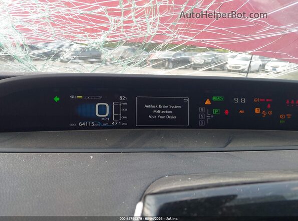 JTDKBRFU6H3563159 2017 TOYOTA PRIUS Red Vista de los asientos traseros