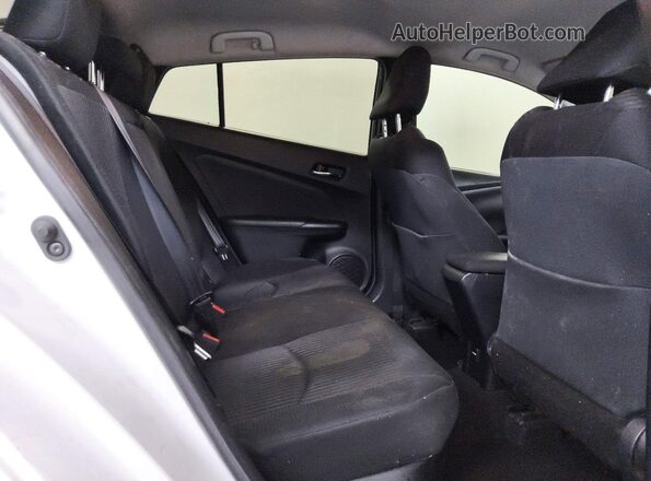 JTDKBRFU8J3072016 2018 TOYOTA PRIUS White Rear seats view