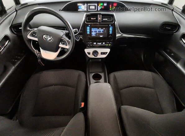 JTDKBRFU8J3072016 2018 TOYOTA PRIUS White Dashboard view
