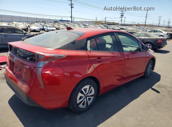 JTDKBRFUXG3532074 2016 TOYOTA PRIUS Maroon Trasero derecho