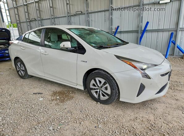 JTDKBRFUXH3045202 2017 TOYOTA PRIUS White Delantero derecho