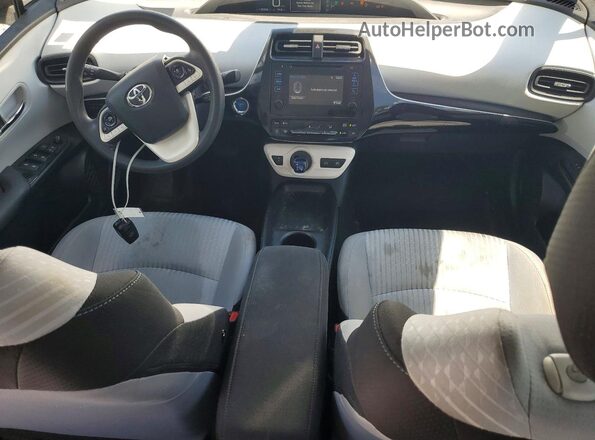 JTDKBRFUXJ3072003 2018 TOYOTA PRIUS Silver Dashboard view