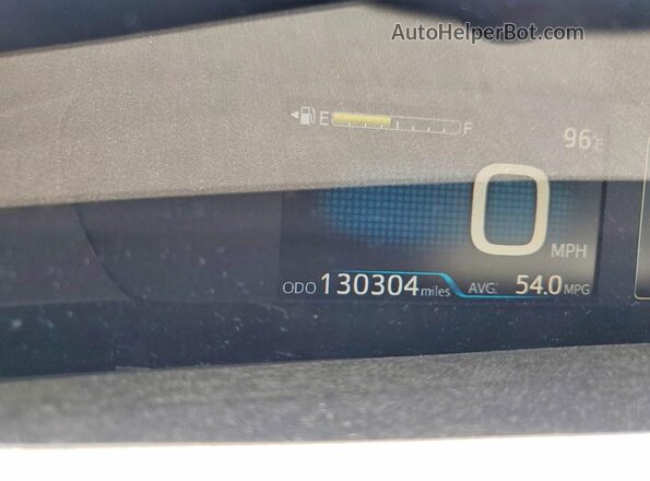 JTDKBRFUXJ3072003 2018 TOYOTA PRIUS Silver Instrument cluster view