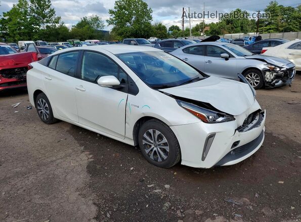 JTDL9MFU0M3029328 2021 TOYOTA PRIUS White Delantero derecho