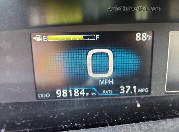 JTDL9MFU1M3027281 2021 TOYOTA PRIUS Black Instrument cluster view
