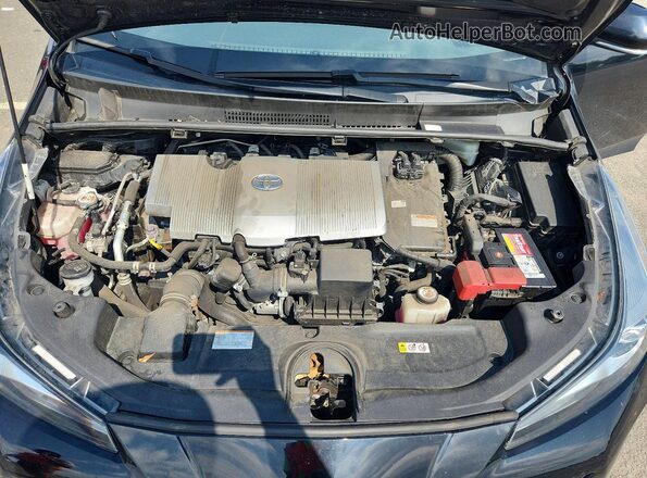 JTDL9MFU1M3027281 2021 TOYOTA PRIUS Black Rear interior view