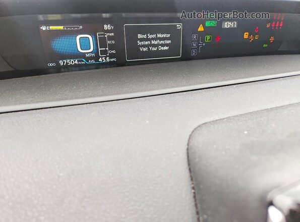 JTDL9MFU2M3026818 2021 TOYOTA PRIUS Black ხელსაწყოთა პანელის ხედი