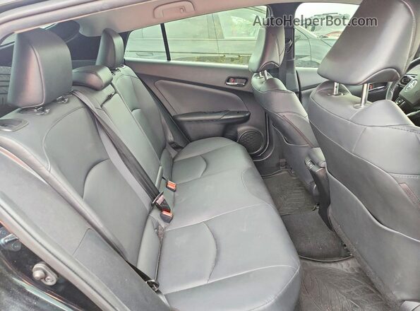 JTDL9MFU2M3026818 2021 TOYOTA PRIUS Black უკანა სავარძლების ხედი