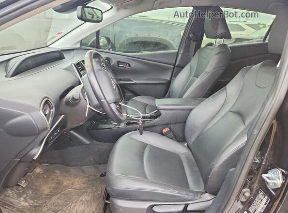 JTDL9MFU2M3026818 2021 TOYOTA PRIUS Black წინა სალონის ხედი
