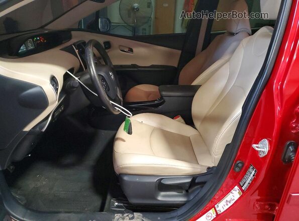 JTDL9MFU3N3033732 2022 TOYOTA PRIUS Red Սալոնի դիմացի տեսք