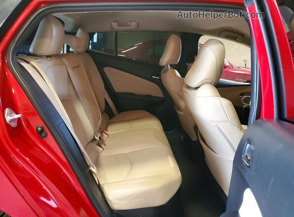 JTDL9MFU3N3033732 2022 TOYOTA PRIUS Red Հետևի նստատեղերի տեսք