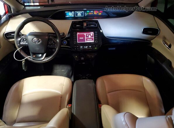 JTDL9MFU3N3033732 2022 TOYOTA PRIUS Red Առջևի վահանակի տեսք