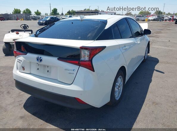 JTDL9RFU0K3011650 2019 TOYOTA PRIUS Белый Задняя правая четверть