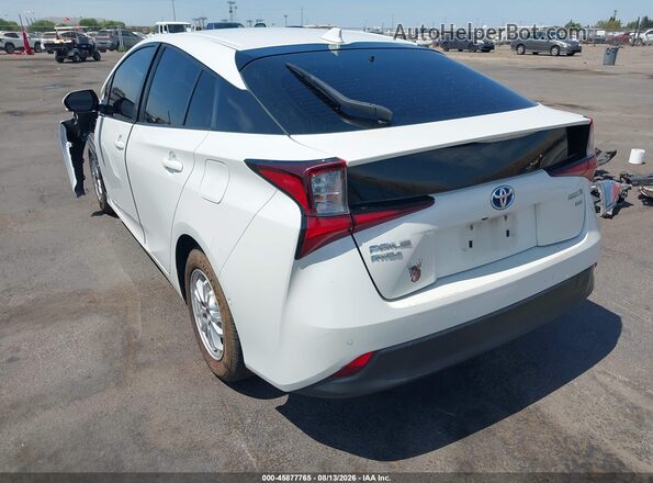 JTDL9RFU0K3011650 2019 TOYOTA PRIUS Белый Задняя левая четверть