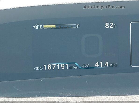 JTDL9RFU0K3011650 2019 TOYOTA PRIUS Белый 