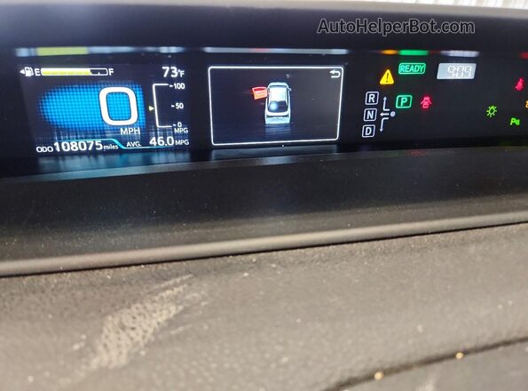 JTDL9RFU0L3014680 2020 TOYOTA PRIUS Угольный Вид щитка приборов