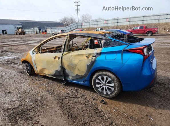 JTDL9RFU2K3005087 2019 TOYOTA PRIUS Blue Rear left