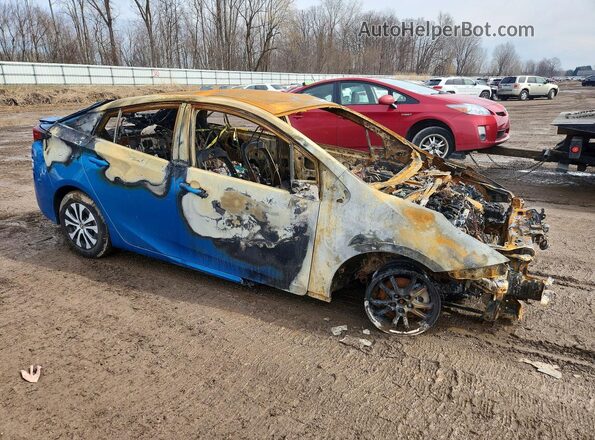 JTDL9RFU2K3005087 2019 TOYOTA PRIUS Blue Front right